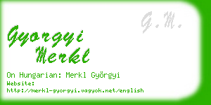 gyorgyi merkl business card